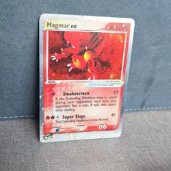 Pokemon Magmar EX 100/109 EX Ruby & Sapphire Ultra Rare Holo NM/NM- - Image 2