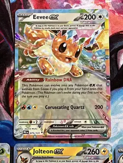 Pokemon Prismatic Evolution Eevee,Leafeon,Jolteon,Glaceon Ex Lot N/M - Image 2