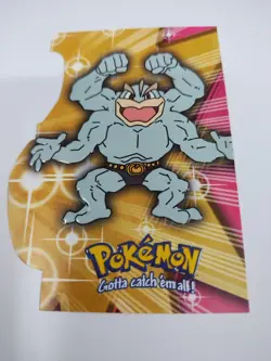 Mint topps Pokemon TV Animation Series 3 Die Cut Machamp #68 3 Evo12 Blue - Image 1