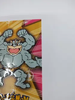 Mint topps Pokemon TV Animation Series 3 Die Cut Machamp #68 3 Evo12 Blue - Image 2