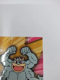 Mint topps Pokemon TV Animation Series 3 Die Cut Machamp #68 3 Evo12 Blue - Image 3