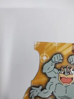 Mint topps Pokemon TV Animation Series 3 Die Cut Machamp #68 3 Evo12 Blue - Image 4