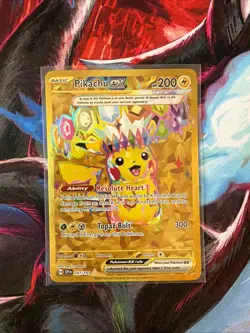 Pokemon Pikachu EX Full Art Hyper Rare 247/191 Sv08 Surging Sparks Holo - Image 1