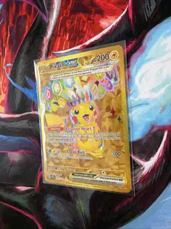Pokemon Pikachu EX Full Art Hyper Rare 247/191 Sv08 Surging Sparks Holo - Image 2