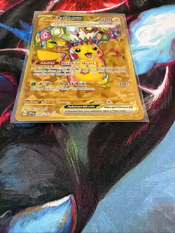 Pokemon Pikachu EX Full Art Hyper Rare 247/191 Sv08 Surging Sparks Holo - Image 5