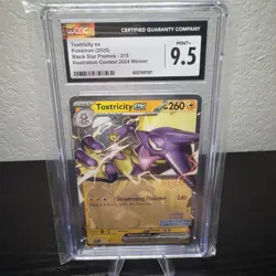 Pokemon Toxtricity ex 215 CGC 9.5 Illustration Contest 2024 Promo SVP Black Star - Image 1