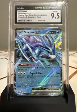 Pokemon TCG Suicune ex Classic Collection CGC 9.5 Mint+ - Image 1