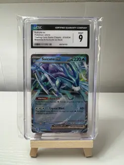 2023 Pokemon Suicune Ex 010/034 Holo- Blastoise Deck-CGC Graded 9 (B) - Image 1