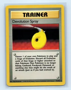 Pokemon tcg Base Set Devolution Spray Lightly played - Image 1
