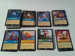 Disney Lorcana lot of 250+ cards (set 1 to set 8) - mostly common nonfoil cards - Image 1
