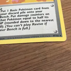 Pokemon TCG Revive Base Set 89/102 Regular Unlimited Uncommon HP/LP - Image 2