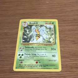 Beedrill 17/102 Base Set Unlimited Pokemon TCG MP - Image 1
