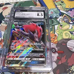 Pokemon TCG Zoroark GX 53/73 Shining Legends Ultra Rare Full Art Holo CGC 8.5 - Image 1