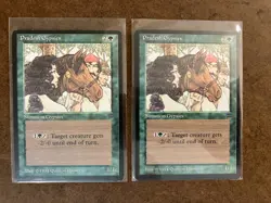 2 x PRADESH "GYPSIES" Green Cards from Legends MTG 1994 Vintage - Image 1
