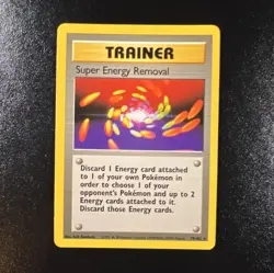 Pokemon Super Energy Removal 79/102 Base Set Rare Trainer LP WOTC English 1999 - Image 1