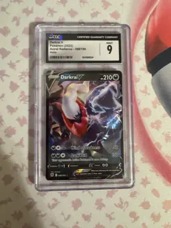 Pokemon TCG Darkrai V Astral Radiance 098/189 Holo Rare CGC 9 Mint - Image 1