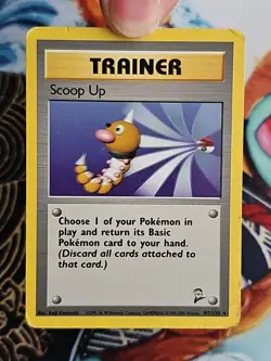 Pokemon Base Set 2 Scoop Up 107/130 Rare Played - Image 3