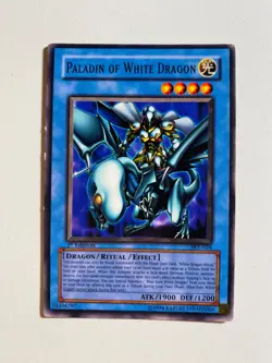 YU-GI-OH! 1ST EDITION PALADIN OF WHITE DRAGON SKE-024 NM-MT CARD - Image 1