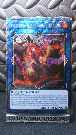 | Yugioh Promethean Princess, Bestower of Flames RA03-EN050 Platinum Secret NM | - Image 1