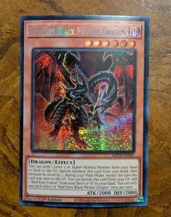 Red Eyes Black Meteor Dragon MP24-EN107 Prismatic Secret Rare 1st Ed NM Yu-Gi-Oh - Image 1