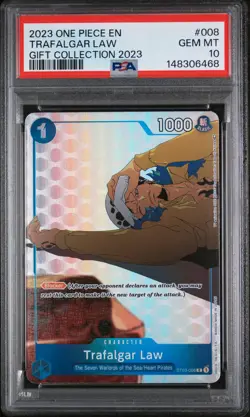 2023 ONE PIECE GIFT COLL 2023 #008 TRAFALGAR LAW PSA 10 - Image 1