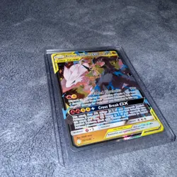 Reshiram & Zekrom GX 157/236 Pokemon Sm-Cosmic Eclipse Full art chase card - Image 3