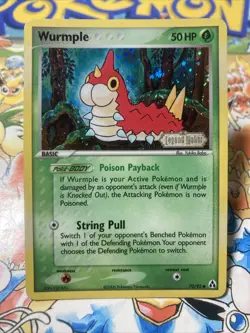 Wurmple 70/92 Legend Maker Reverse Holo Pokemon Card TCG - Image 1