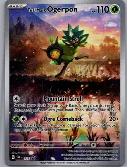Teal Mask Ogerpon Promo SV: Scarlet & Violet Promo Cards 123 NM - Image 1