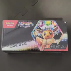 Pokemon Prismatic Evolutions Surprise Box Eevee Promo Cards Booster Packs Sealed - Image 1