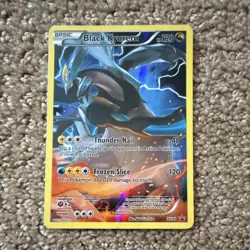 Pokemon Black Kyurem Promo Holo XY80 XY Thunder Nail Frozen Slice 120 HP Card - Image 1