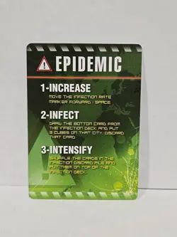 Pandemic Board Game Epidemic Card Replacement Parts Pieces - Image 1