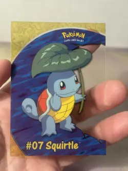 Pokemon 1999 Vintage Topps #07 Squirtle PC4 Chase Card Rare Vintage Pokemon NM - Image 1