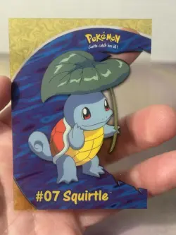 Pokemon 1999 Vintage Topps #07 Squirtle PC4 Chase Card Rare Vintage Pokemon NM - Image 2
