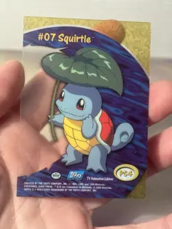 Pokemon 1999 Vintage Topps #07 Squirtle PC4 Chase Card Rare Vintage Pokemon NM - Image 3