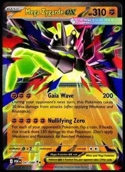Pokemon TCG Mega Zygarde ex 047/088 2026 Perfect Order Double Rare Card - NM - Image 1