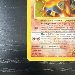 Blaine's Charizard 2/132 Gym Challenge Holo Rare Card Damaged - Image 3