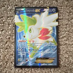 Pokemon Shaymin EX Full Art Ultra Rare Holo Roaring Skies 106/108 110 HP Card - Image 1