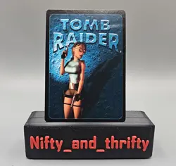 TOMB RAIDER CCG karmic balance 1999 #212 lara croft Premier Edition PROMO card - Image 2