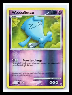 💥 Wobbuffet 41/130 Diamond & Pearl Reverse Holo Rare Pokemon Card 2007 - Image 1