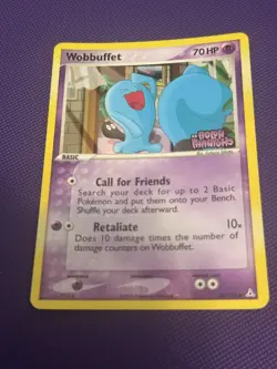 Pokemon Card - Wobbuffet Holon Phantoms 56/110 Uncommon Reverse Holo Stamped - Image 1
