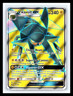 💥 Pokemon Vikavolt GX Guardians Rising Full Art Holo Ultra Rare Card 134/145 - Image 1