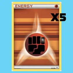 5x Fighting Energy Pokemon Cards - 2016 XY Generations - Near Mint/Pack Fresh - Image 1