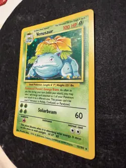 Pokemon TCG Venusaur Base Set Holo Unlimited Card 15/102 LP+ - Image 3
