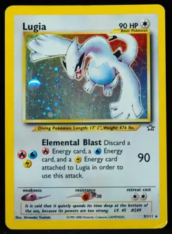 Lugia #9/111 LP/MP Creased Corner Ding Pokemon Card - Image 1