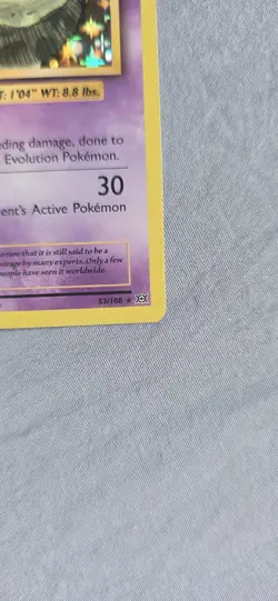 Pokemon TCG Mew holo rare (53/108) Evolutions 40 HP basic card - Image 4