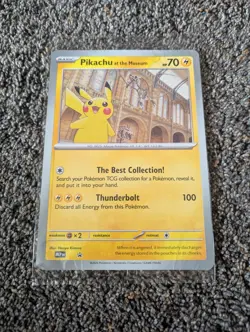 Pikachu At The Museum Jumbo Promo Card Pokemon TCG Shipped In Top Loader - US - Image 1