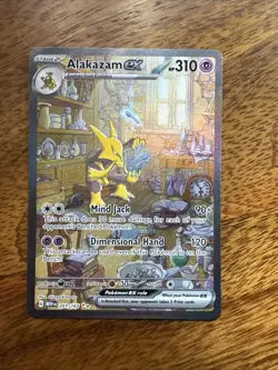 Pokemon TCG Alakazam EX 151 Holo Card Scarlet & Violet 201/165 - Image 1