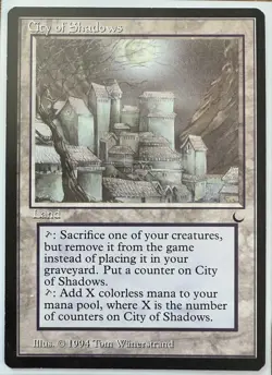 City of Shadows - The Dark, MTG NM Magic: The Gathering Card Reserved List - Image 1