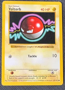 VOLTORB 67/102 COMMON BASE SET SHADOWLESS POKEMON MP - Image 1