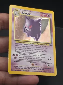 Pokemon TCG Gengar Fossil Holo Card 5/62 Unlimited Rare Vintage WOTC - Image 4